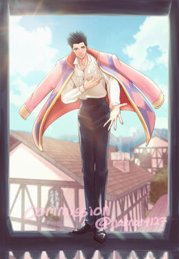 Howl parody, Full render commission for Sendoh-only cafe in China, 2025